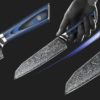 9 Pcs Japanese Aus-10 Damascus Steel Chef / Sushi Knives