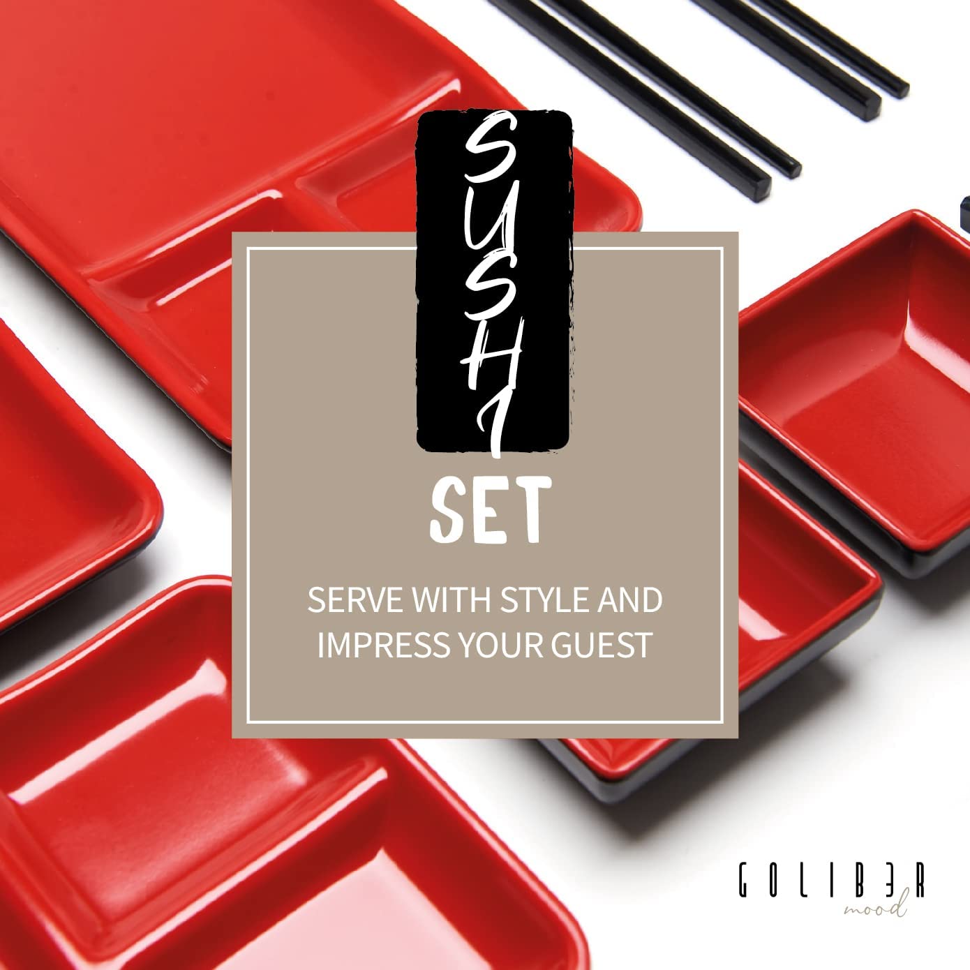 GOLIBER Sushi Serving Set