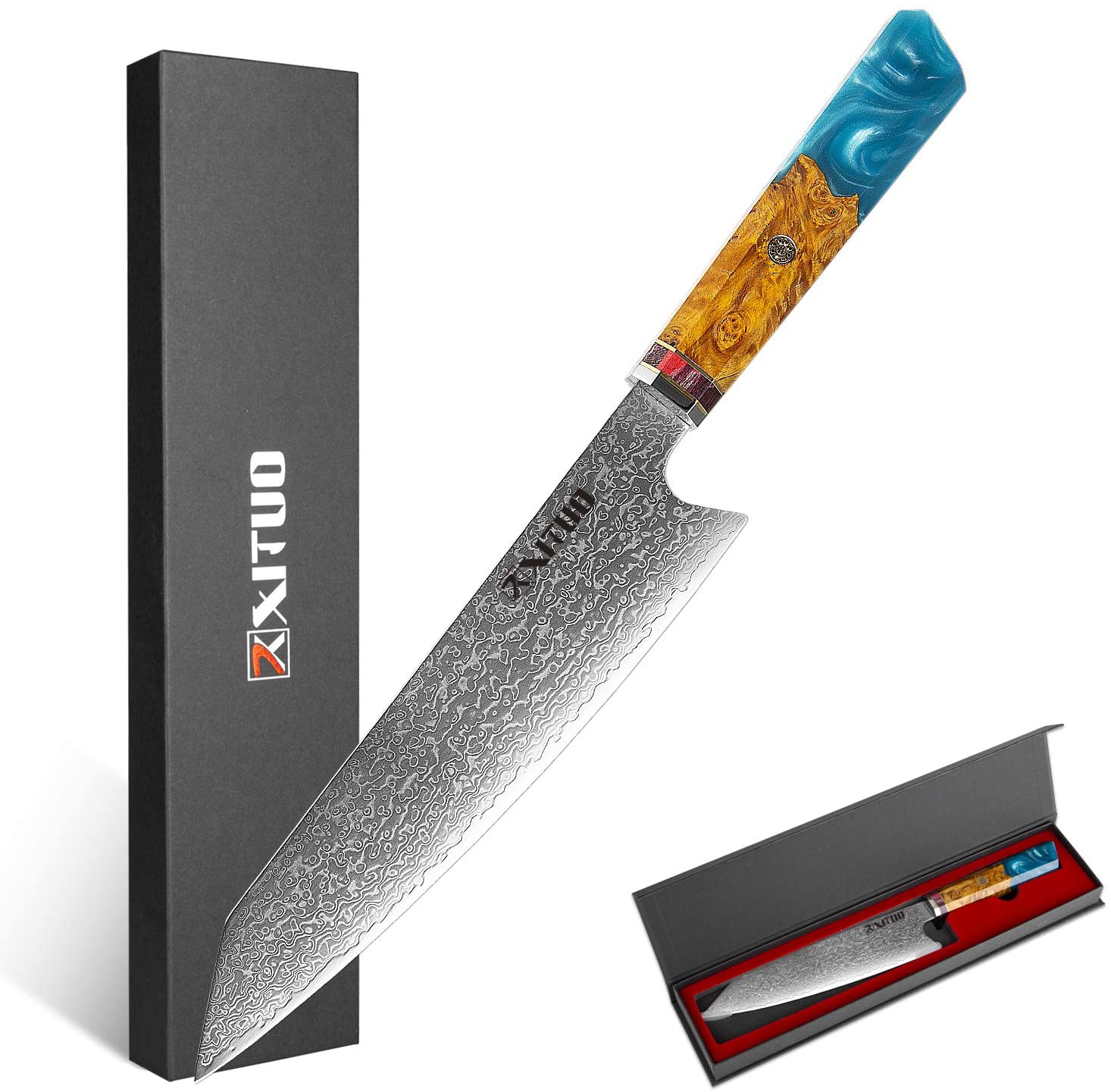 XT XITUO Kiritsuke Chef Knife,8 inch