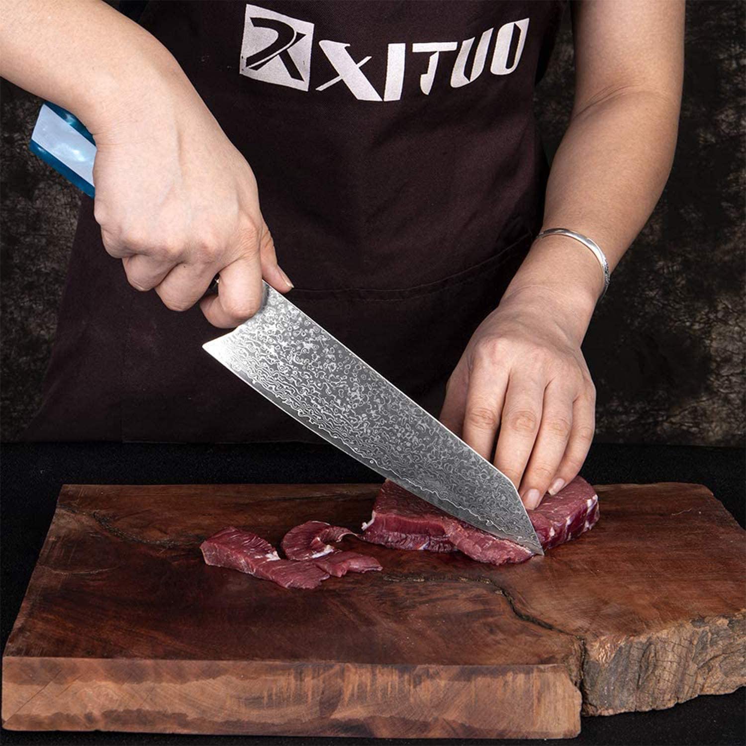 XT XITUO Kiritsuke Chef Knife,8 inch